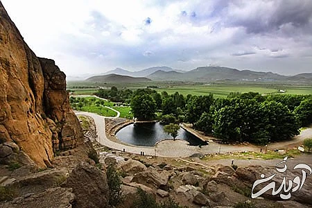 سراب بیستون بیستون,کوه بیستون,محوطه بیستون